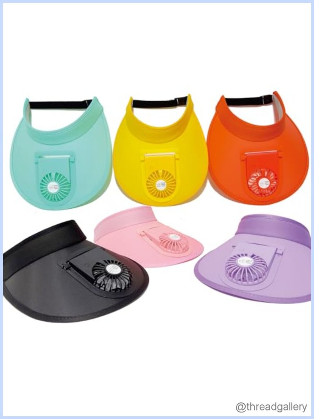 Sun Visors Hat with Fan for Women - Three-Speed Adjustment and Large Area Sun